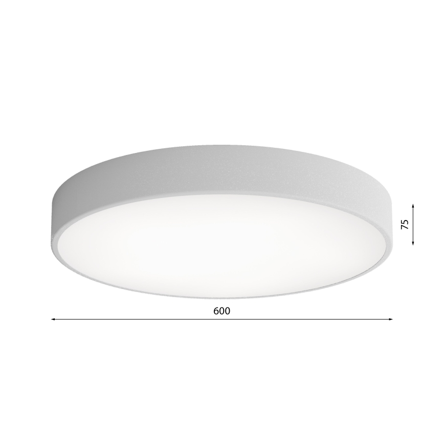 LED Stropné svietidlo CLEO LED/69W/230V 4000K pr. 60 cm šedá