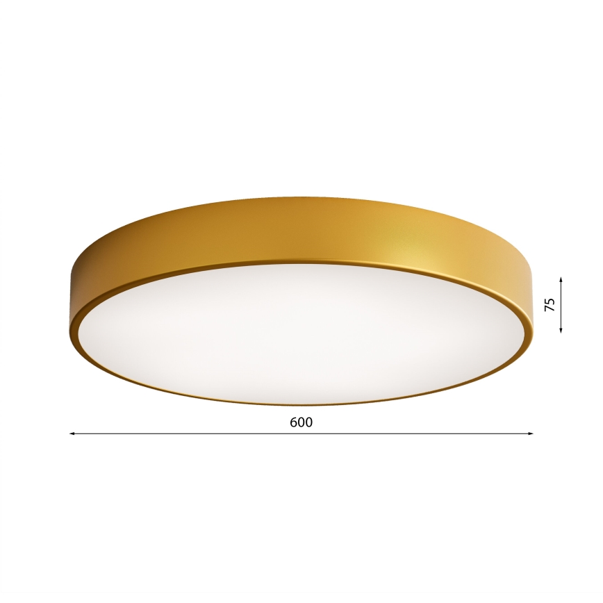 LED Stropné svietidlo CLEO LED/69W/230V 4000K pr. 60 cm zlatá