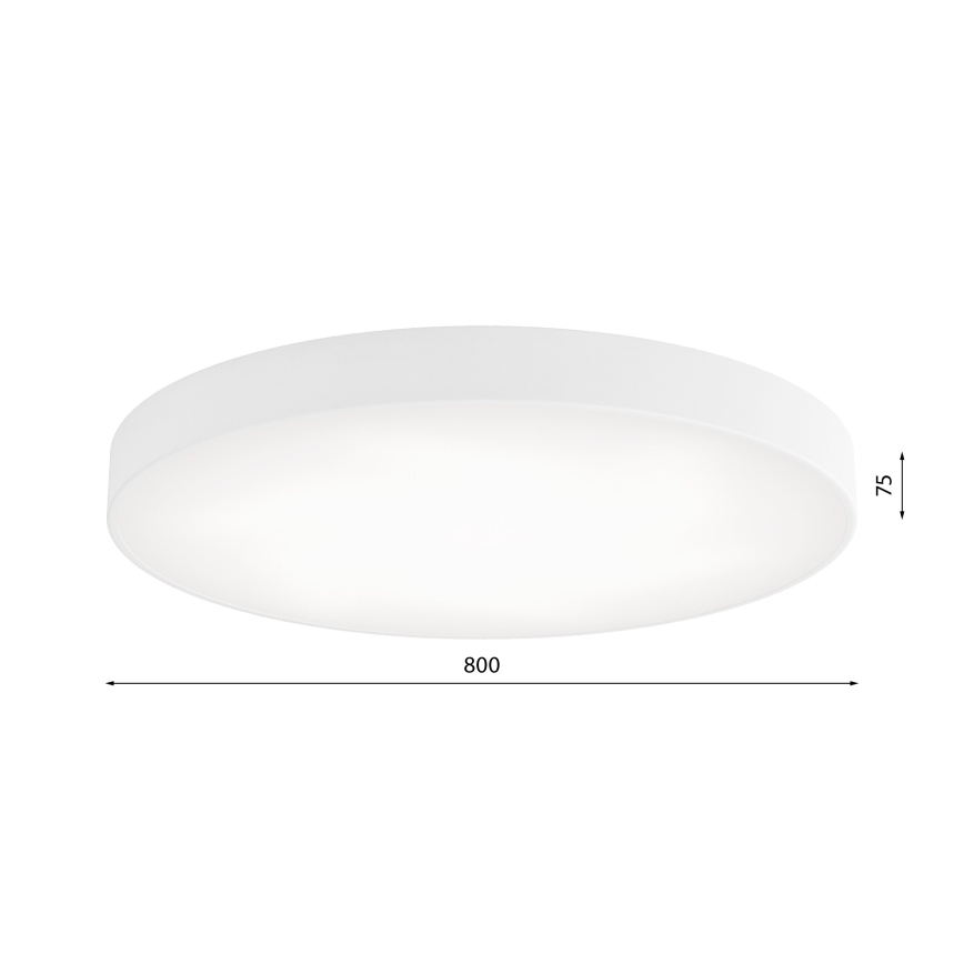 LED Stropné svietidlo CLEO LED/96W/230V 4000K pr. 80 cm biela