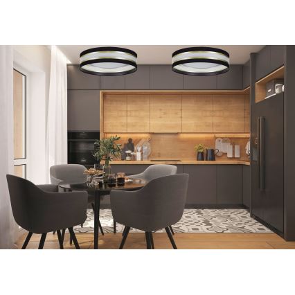 LED stropné svietidlo CORAL GOLD LED/24W/230V čierna/zlatá