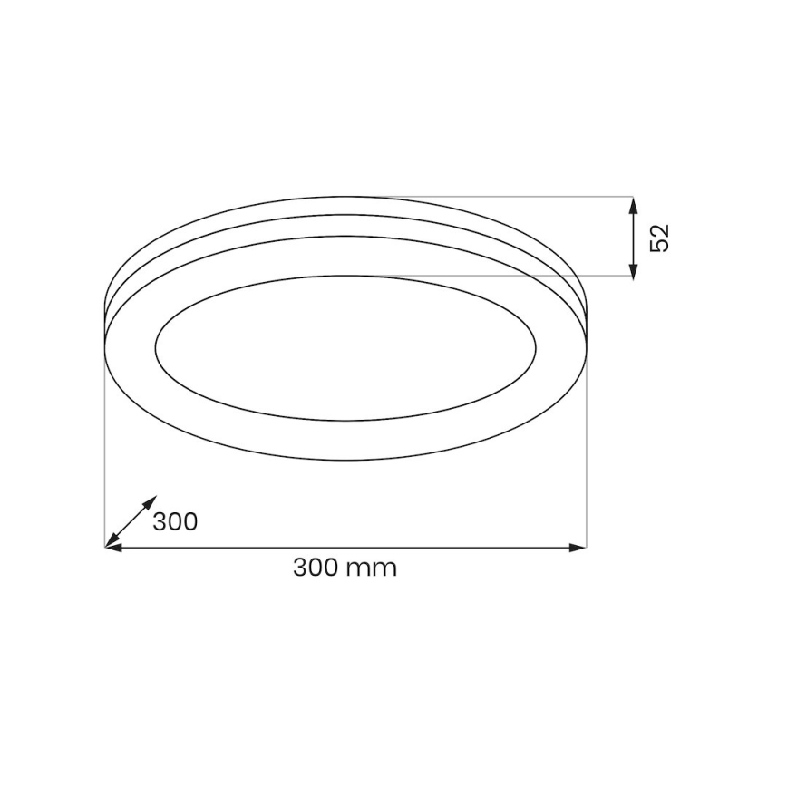LED stropné svietidlo do kúpeľne MARLON LED/36W/230V pr. 30 cm IP54 biela
