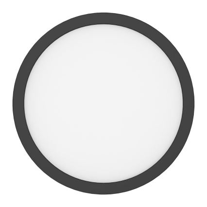 LED stropné svietidlo EVORA LED/24W/230V 3000/4000/6000K priemer 30 cm čierne