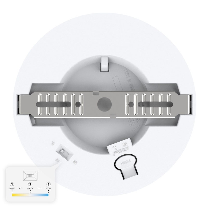 LED stropné svietidlo EVORA LED/6W/230V 3000/4000/6000K priemer 14 cm biele