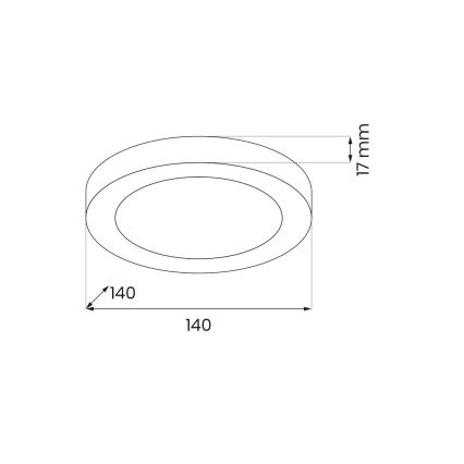 LED stropné svietidlo EVORA LED/6W/230V 3000/4000/6000K priemer 14 cm biele