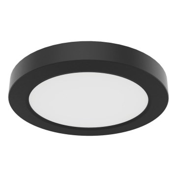 LED stropné svietidlo EVORA LED/6W/230V 3000/4000/6000K priemer 14 cm čierne
