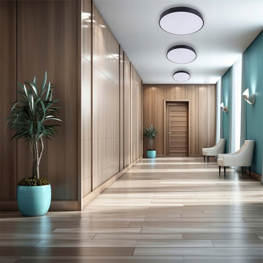 LED Stropné svietidlo FELIZ LED/30W/230V 4000K pr. 30 cm čierna