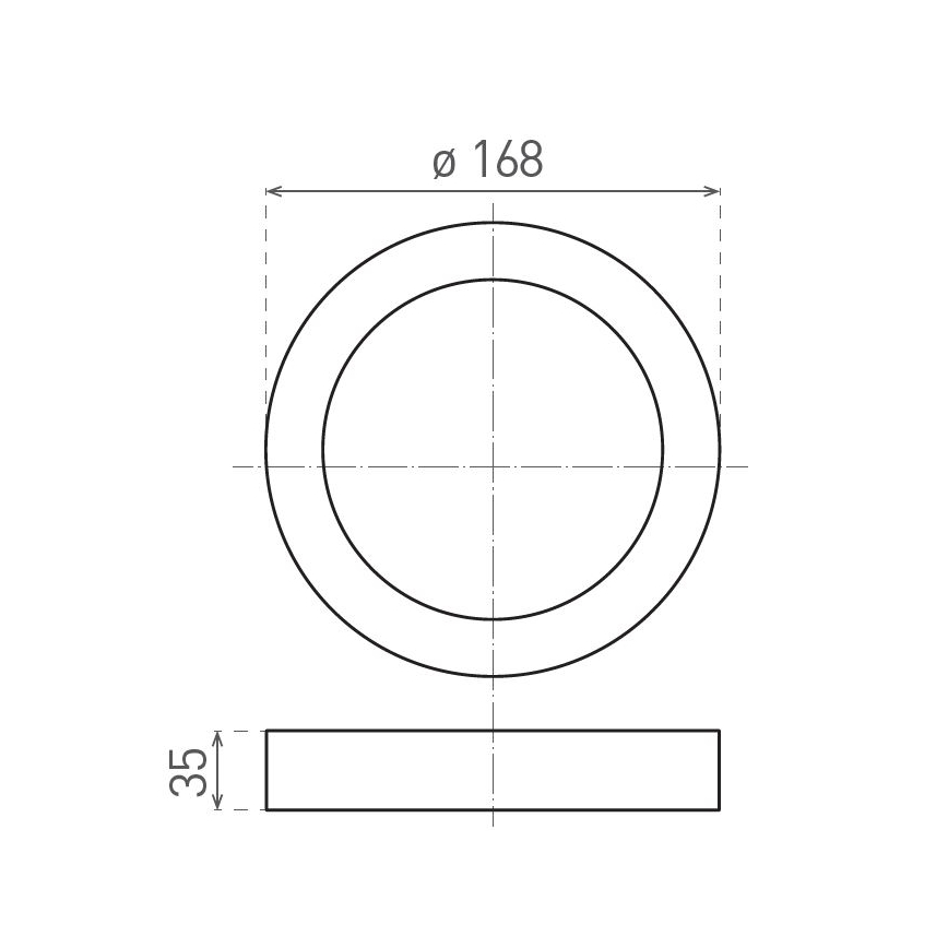 LED Stropné svietidlo FENIX LED/12W/230V 2900/3900/5800K pr. 16,8 cm biela
