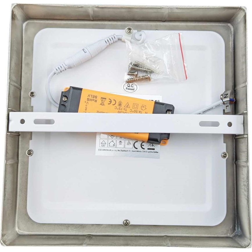 Greenlux GXDW266 - LED Stropné svietidlo FENIX SQUARE LED/12W/230V