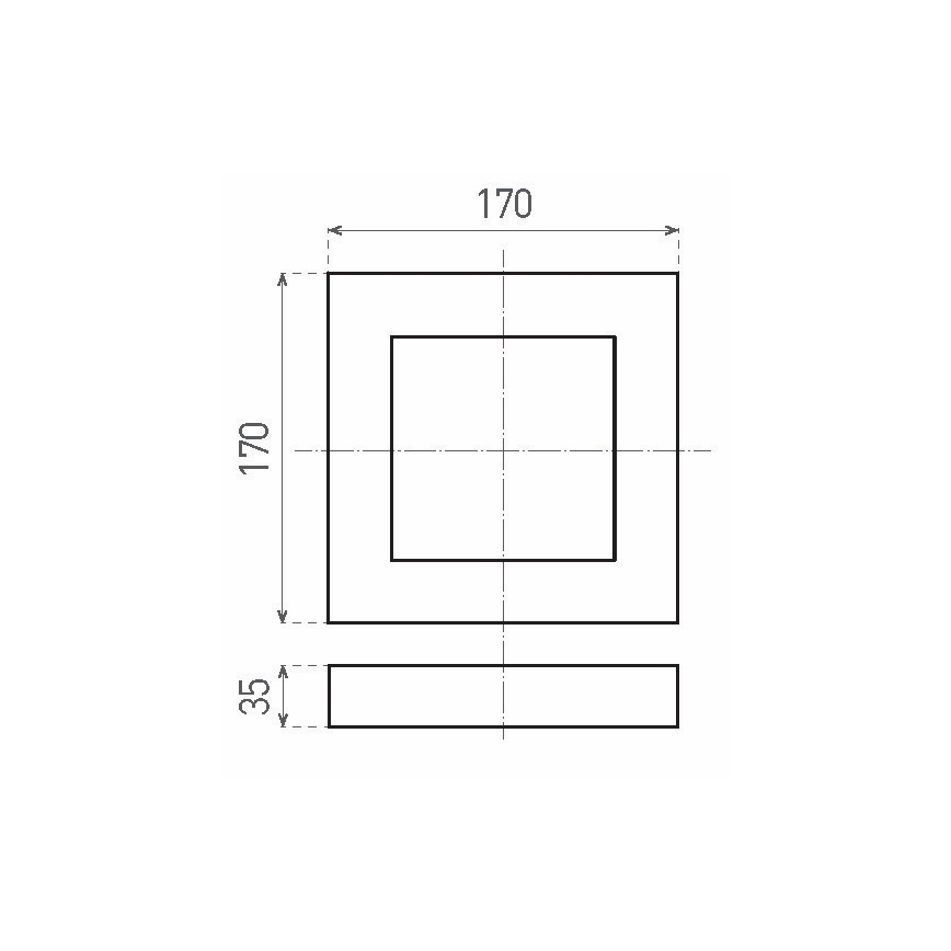 LED Stropné svietidlo FENIX LED/12W/230V 3800K 17 cm