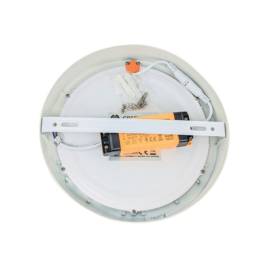 LED Stropné svietidlo FENIX LED/12W/230V 3800K pr. 17 cm snehovo biela