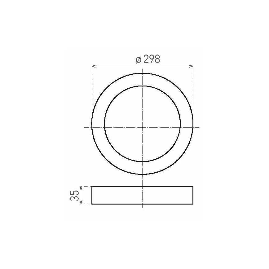 LED Stropné svietidlo FENIX LED/24W/230V 2800K pr. 29,8 cm