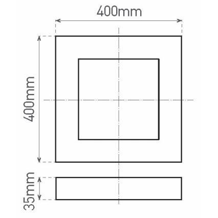 LED Stropné svietidlo FENIX LED/32W/230V 3800K 40 cm biela