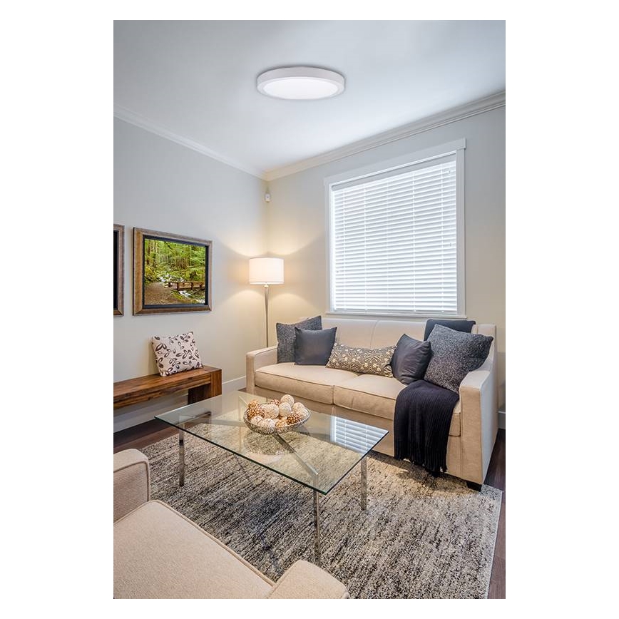 LED Stropné svietidlo FENIX LED/32W/230V 3800K pr. 40 cm snehovo biela