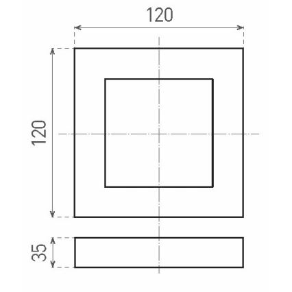 LED Stropné svietidlo FENIX LED/6W/230V 3800K 12 cm