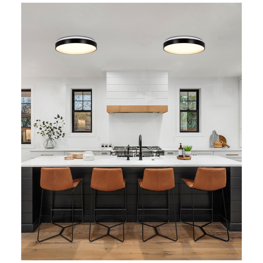 LED Stropné svietidlo FLORIDA LED/18W/230V čierna