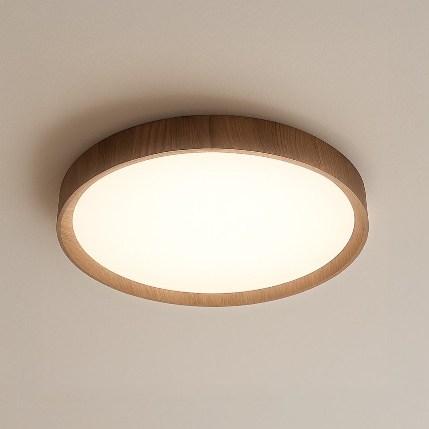 LED stropné svietidlo FOREST LED/24W/230V pr. 39 cm hnedé