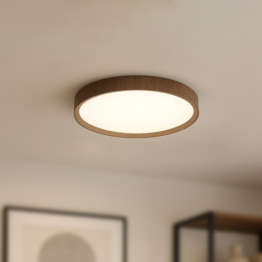 LED stropné svietidlo FOREST LED/24W/230V pr. 39 cm hnedé