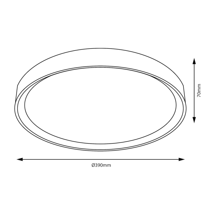 LED stropné svietidlo FOREST LED/24W/230V pr. 39 cm hnedé