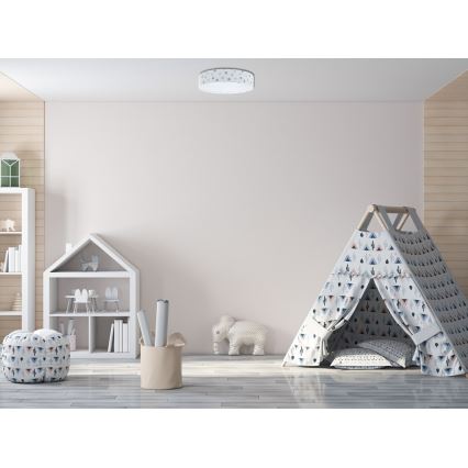 LED Detské stropné svietidlo GALAXY KIDS LED/24W/230V bodky pestrofarebná