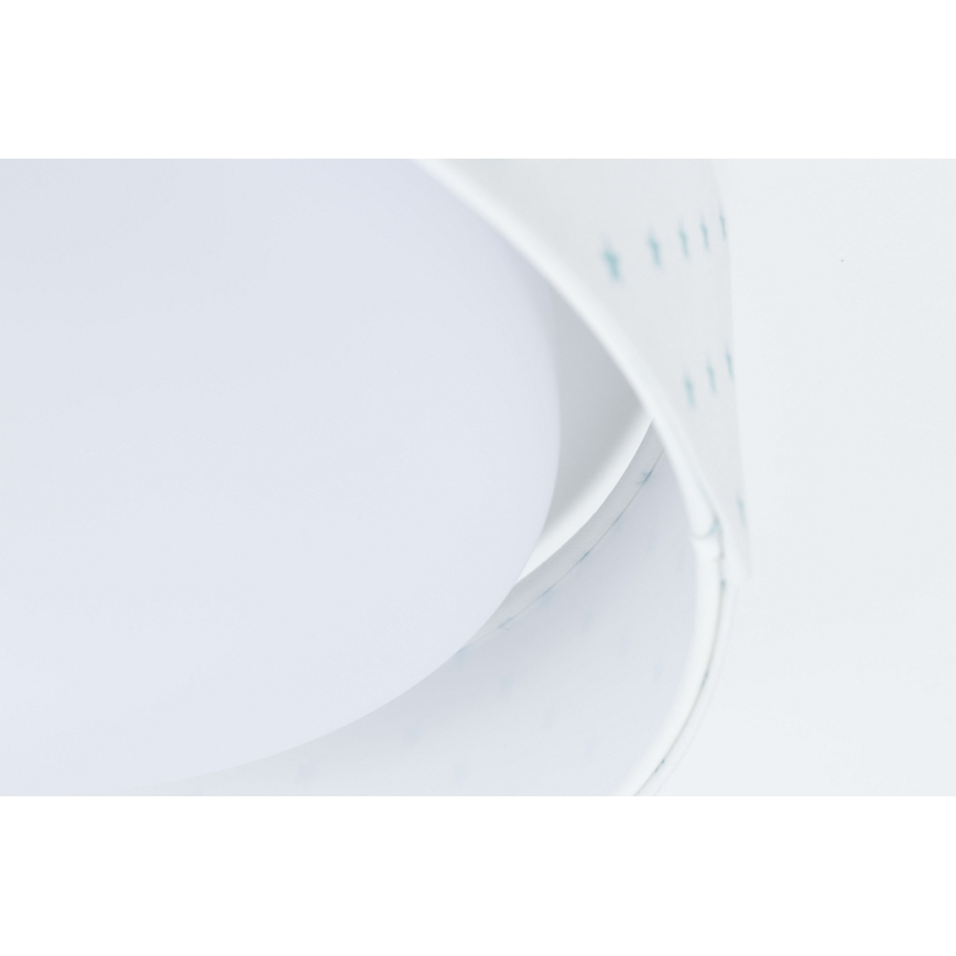 LED Detské stropné svietidlo GALAXY KIDS LED/24W/230V hviezdičky biela/tyrkysová