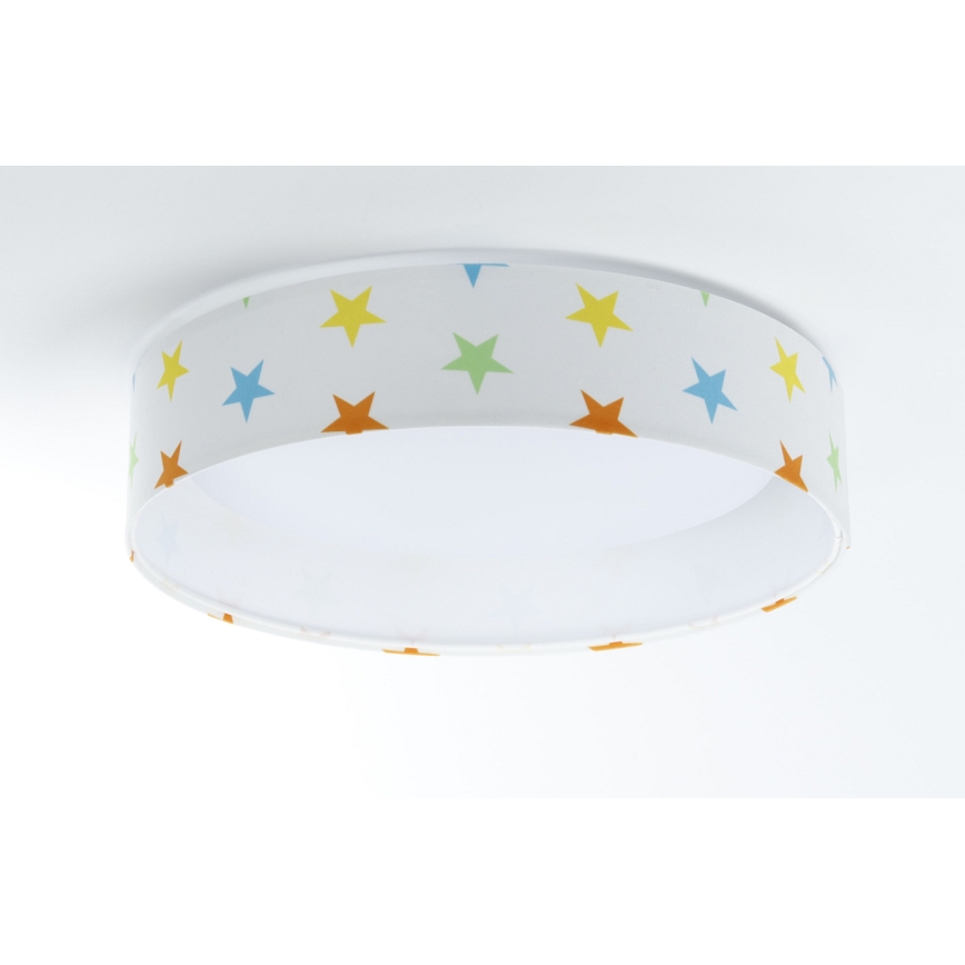 LED Detské stropné svietidlo GALAXY KIDS LED/24W/230V hviezdičky pestrofarebná