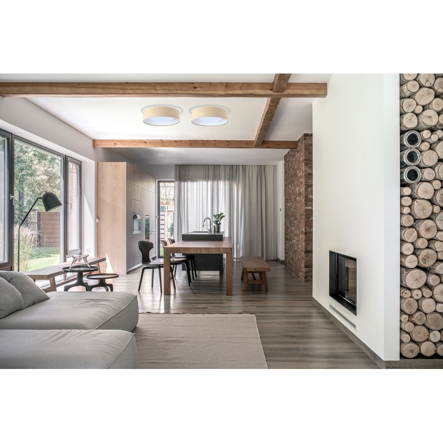 LED stropné svietidlo GALAXY LED/24W/230V priemer 44 cm béžové/biele