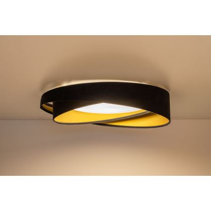 LED stropné svietidlo GALAXY MODERN LED/24W/230V pr. 55 cm čierna/zlatá