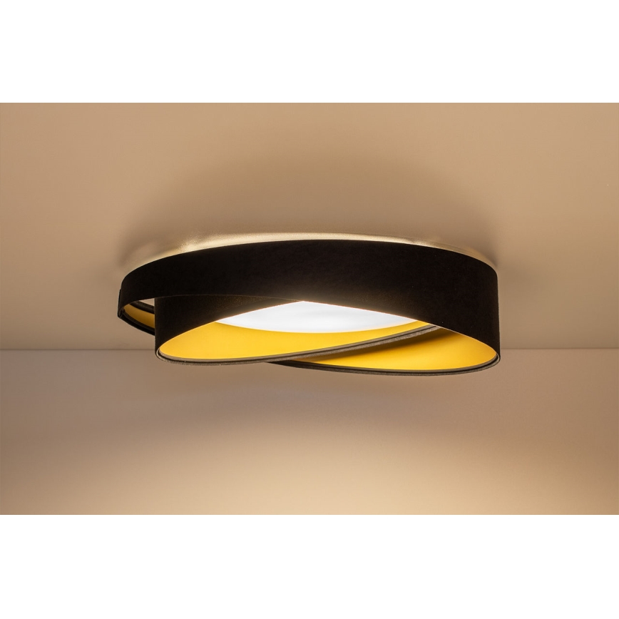 LED stropné svietidlo GALAXY MODERN LED/24W/230V pr. 55 cm čierna/zlatá