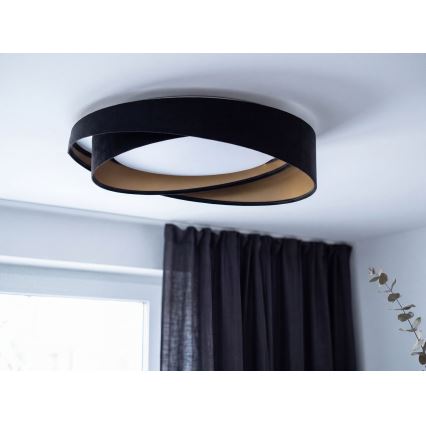 LED stropné svietidlo GALAXY MODERN LED/24W/230V pr. 55 cm čierna/zlatá