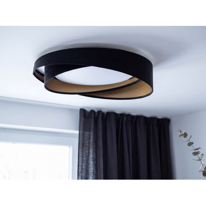 LED stropné svietidlo GALAXY MODERN LED/24W/230V pr. 55 cm čierna/zlatá
