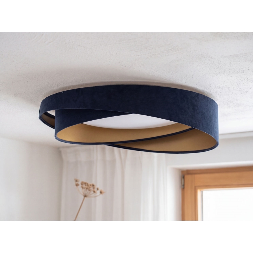 LED stropné svietidlo GALAXY MODERN LED/24W/230V pr. 55 cm modrá/zlatá