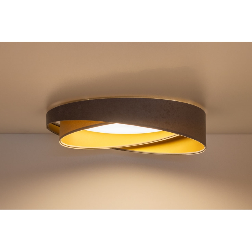 LED Stropné svietidlo GALAXY MODERN LED/24W/230V pr. 55 cm sivá/béžová/zlatá
