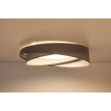 LED stropné svietidlo GALAXY MODERN LED/24W/230V pr. 55 cm sivá/strieborná