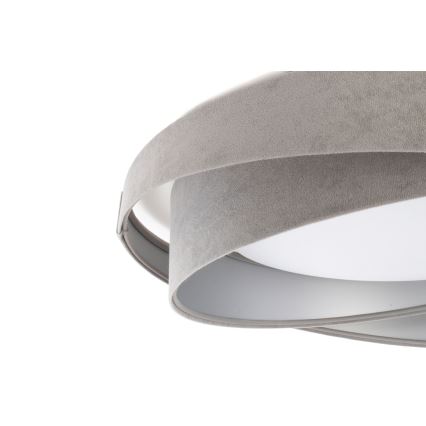 LED stropné svietidlo GALAXY MODERN LED/24W/230V pr. 55 cm sivá/strieborná