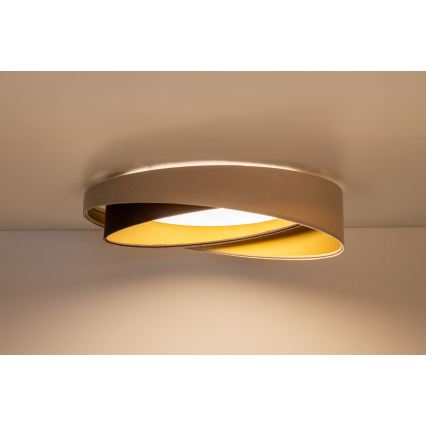 LED stropné svietidlo GALAXY MODERN LED/24W/230V priemer 55 cm béžová/hnedá/zlatá