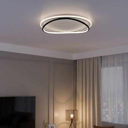 LED stropné svietidlo HALO LED/38W/230V priemer 50 cm čierna