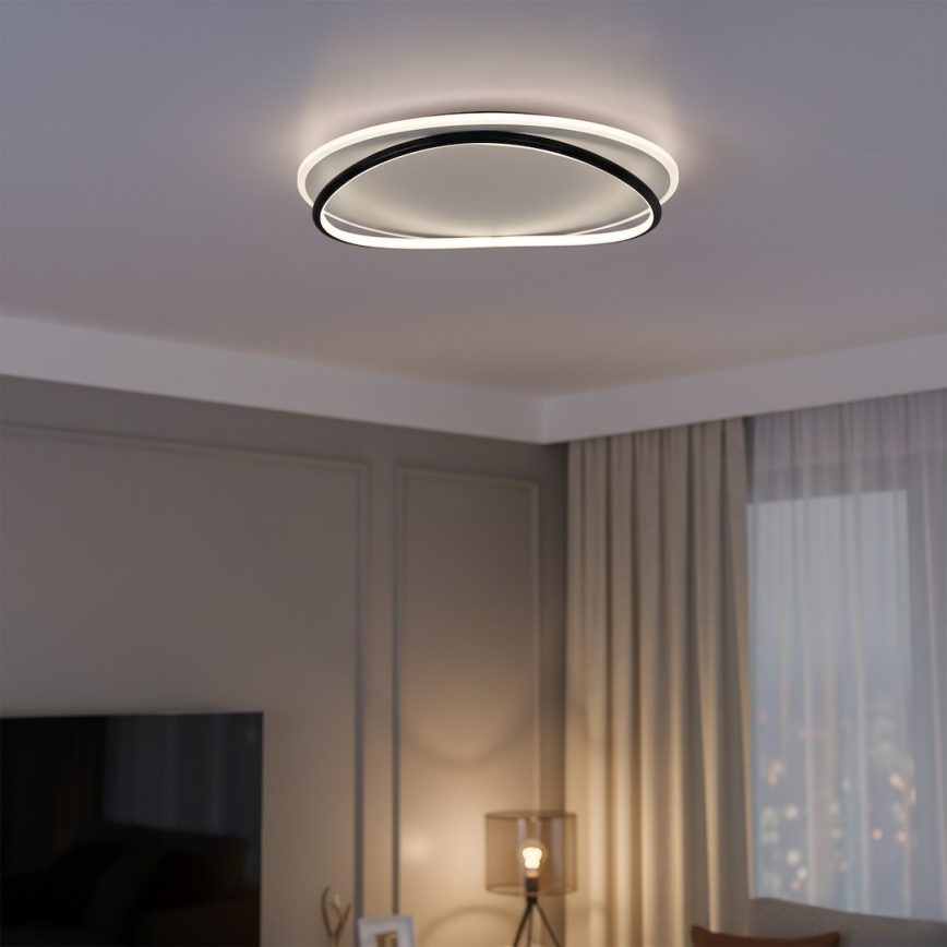 LED stropné svietidlo HALO LED/38W/230V priemer 50 cm čierna