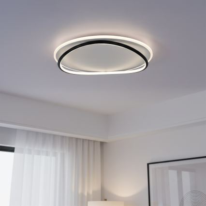 LED stropné svietidlo HALO LED/38W/230V priemer 50 cm čierna