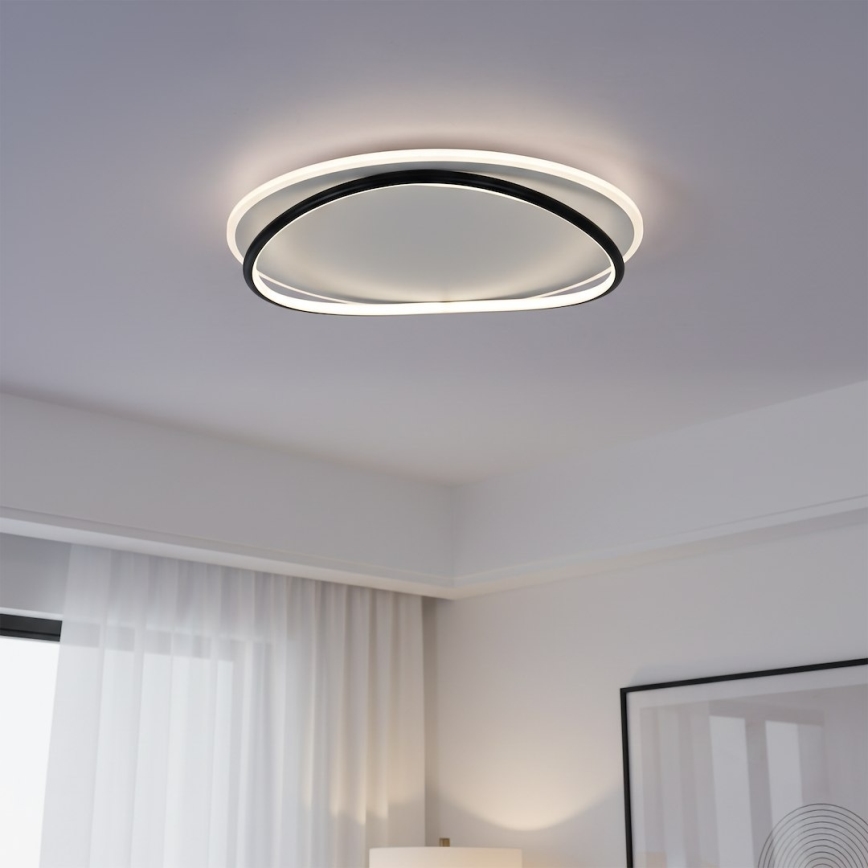 LED stropné svietidlo HALO LED/38W/230V priemer 50 cm čierna