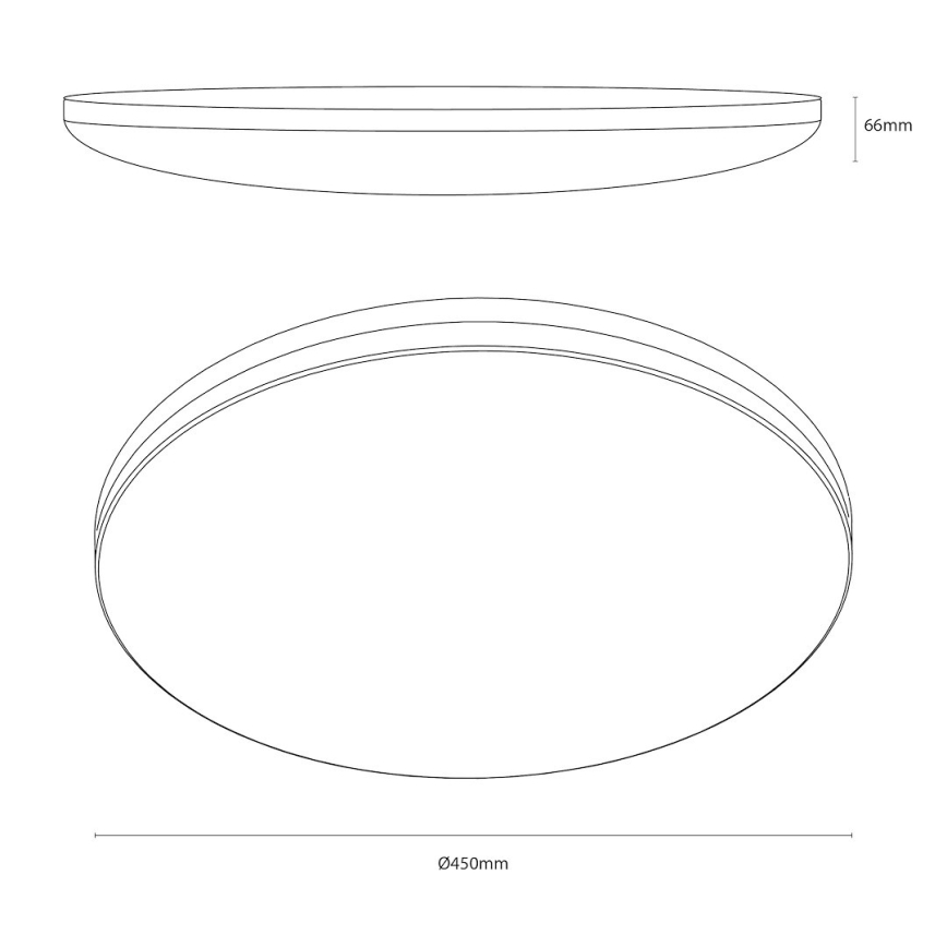 LED stropné svietidlo HUGO LED/21/32/42W/230V 3000/4000/6500K pr. 45 cm IP54 biela