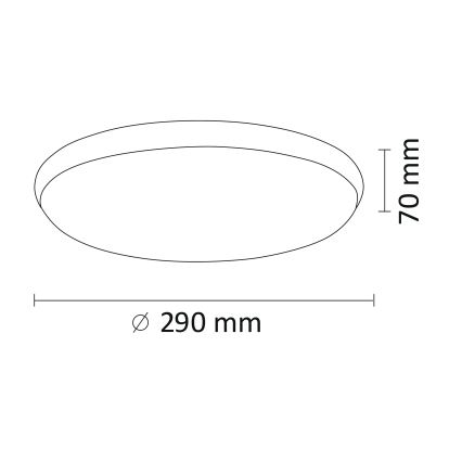 LED Stropné svietidlo KERN LED/15W/230V nikel