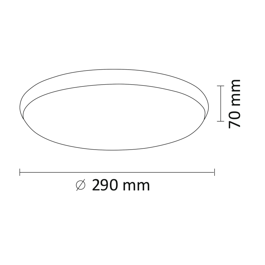 LED Stropné svietidlo KERN LED/15W/230V nikel