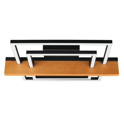 LED Stropné svietidlo LARYSA LED/23W/230V 35x45 borovica