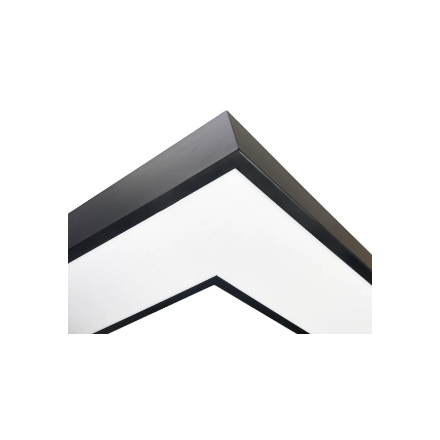 LED stropné svietidlo LED/100W/230V 3000/4000/6500K 80x80 cm čierne