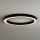 LED stropné svietidlo LED/100W/230V 3000/4000/6500K pr. 100 cm čierne