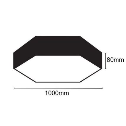 LED Stropné svietidlo LED/100W/230V 4000K pr. 100 cm