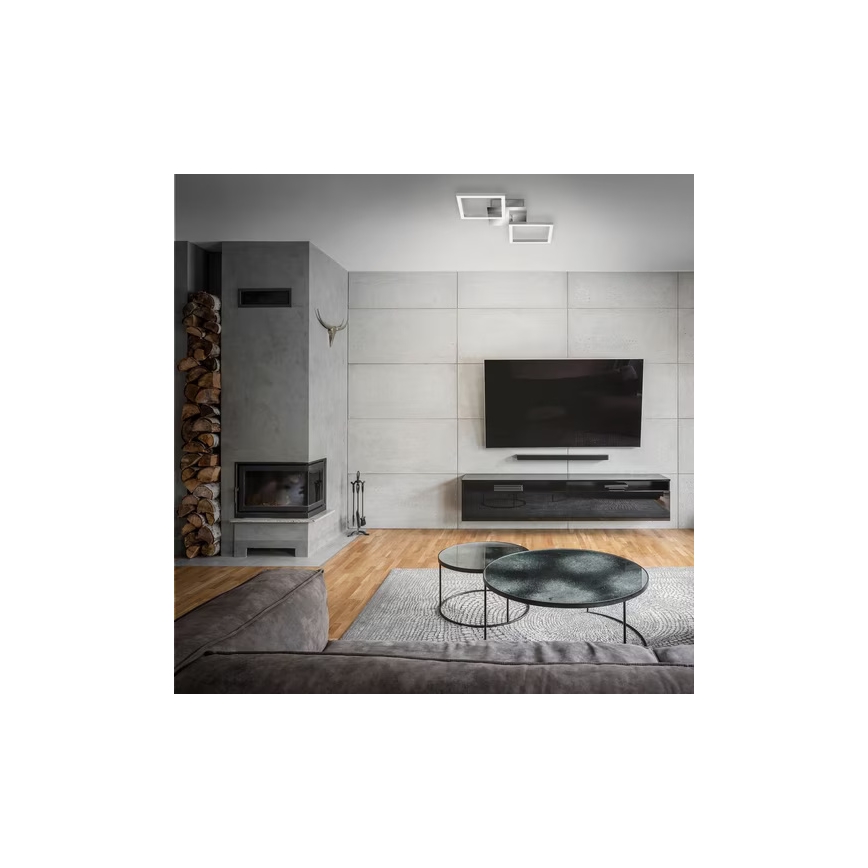 LED stropné svietidlo LED/10W/230V 3000K matný chróm