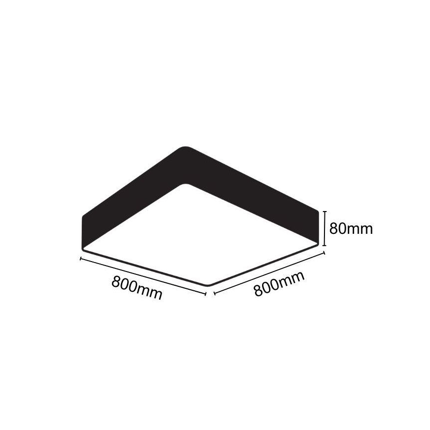 LED Stropné svietidlo LED/110W/230V 4000K 80x80 cm