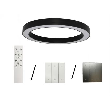 LED stropné svietidlo LED/115W/230V 3000/4000/6500K pr. 120 cm čierna