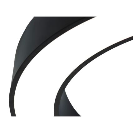 LED stropné svietidlo LED/115W/230V 3000/4000/6500K pr. 120 cm čierna